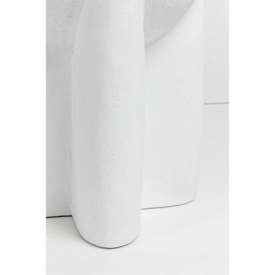 LITHOS HANDLE SIDE TABLE ΛΕΥΚΟ 36.5x36.5x46.5cm