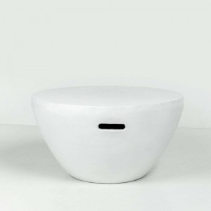 LITHOS CENTRAL COFFEE TABLE ΛΕΥΚΟ 68x68x36cm