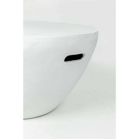 LITHOS CENTRAL COFFEE TABLE ΛΕΥΚΟ 68x68x36cm