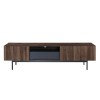 GROOVES TV STAND 2ΠΟΡΤΕΣ 2ΣΥΡΤΑΡΙΑ WOTAN OAK ΓΚΡΙ 180x41,5xH50cm