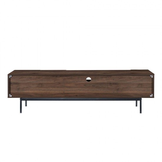 GROOVES TV STAND 2ΠΟΡΤΕΣ 2ΣΥΡΤΑΡΙΑ WOTAN OAK ΓΚΡΙ 180x41,5xH50cm