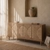 SISAL ΜΠΟΥΦΕΣ 4ΠΟΡΤΕΣ ΦΥΣΙΚΟ 160x39x78.5cm SISAL ΜΠΟΥΦΕΣ 4ΠΟΡΤΕΣ ΦΥΣΙΚΟ 160x39x78.5cm