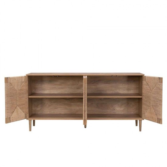 SISAL ΜΠΟΥΦΕΣ 4ΠΟΡΤΕΣ ΦΥΣΙΚΟ 160x39x78.5cm SISAL ΜΠΟΥΦΕΣ 4ΠΟΡΤΕΣ ΦΥΣΙΚΟ 160x39x78.5cm