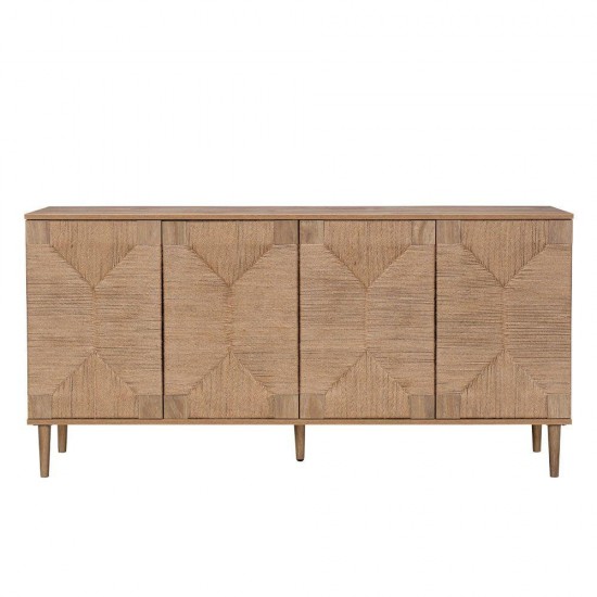 SISAL ΜΠΟΥΦΕΣ 4ΠΟΡΤΕΣ ΦΥΣΙΚΟ 160x39x78.5cm SISAL ΜΠΟΥΦΕΣ 4ΠΟΡΤΕΣ ΦΥΣΙΚΟ 160x39x78.5cm