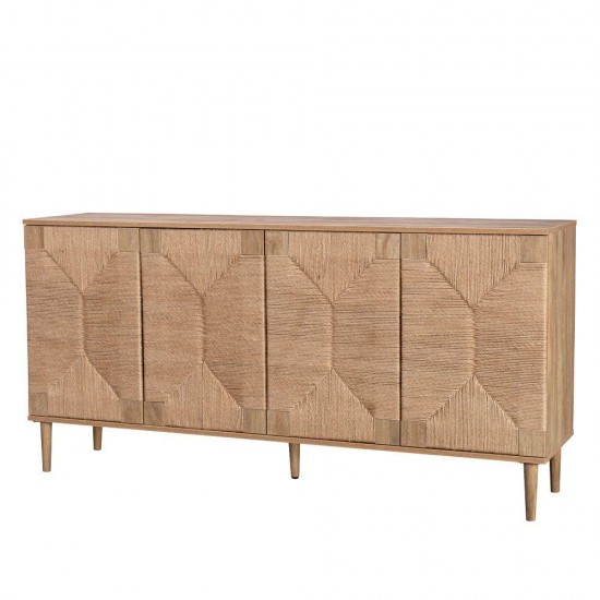 SISAL ΜΠΟΥΦΕΣ 4ΠΟΡΤΕΣ ΦΥΣΙΚΟ 160x39x78.5cm SISAL ΜΠΟΥΦΕΣ 4ΠΟΡΤΕΣ ΦΥΣΙΚΟ 160x39x78.5cm
