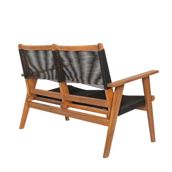 CAVO ΚΑΝΑΠΕΣ ΜΑΥΡΟ ΦΥΣΙΚΟ 120x72xH85cm