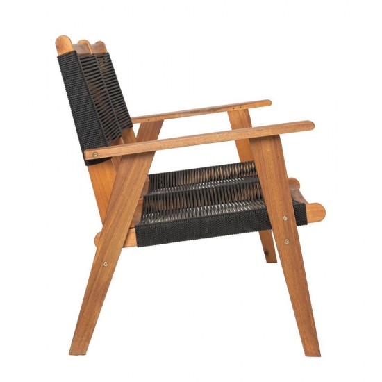 CAVO ΚΑΝΑΠΕΣ ΜΑΥΡΟ ΦΥΣΙΚΟ 120x72xH85cm