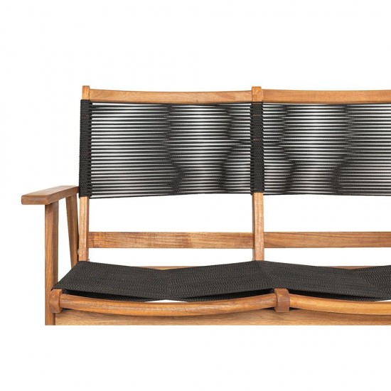 CAVO ΚΑΝΑΠΕΣ ΜΑΥΡΟ ΦΥΣΙΚΟ 120x72xH85cm