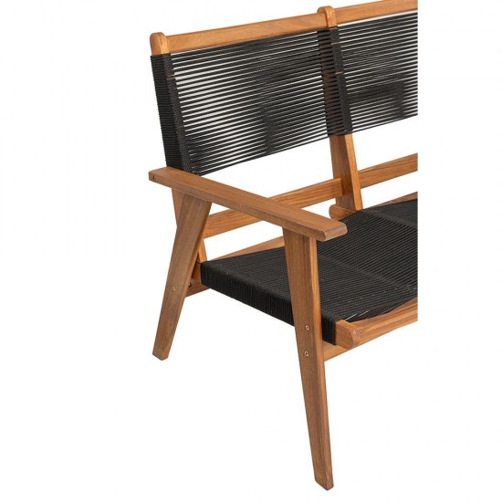 CAVO ΚΑΝΑΠΕΣ ΜΑΥΡΟ ΦΥΣΙΚΟ 120x72xH85cm