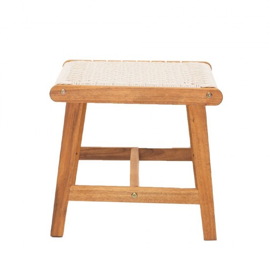 MESH ΣΚΑΜΠΩ ΛΕΥΚΟ ΦΥΣΙΚΟ 57x41xH35,5cm