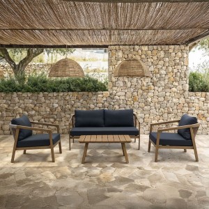 MADERA ΣΑΛΟΝΙ SET 1+2+1 ΦΥΣΙΚΟ ΓΚΡΙ