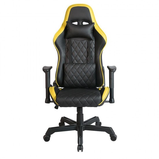 RANGER ΚΑΡΕΚΛΑ GAMING ΓΡΑΦΕΙΟΥ ΜΑΥΡΟ ΚΙΤΡΙΝΟ 52x74xH128/138cm