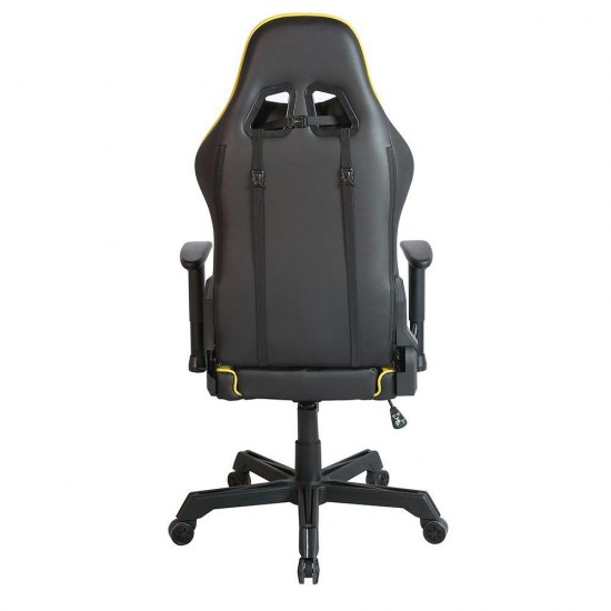 RANGER ΚΑΡΕΚΛΑ GAMING ΓΡΑΦΕΙΟΥ ΜΑΥΡΟ ΚΙΤΡΙΝΟ 52x74xH128/138cm