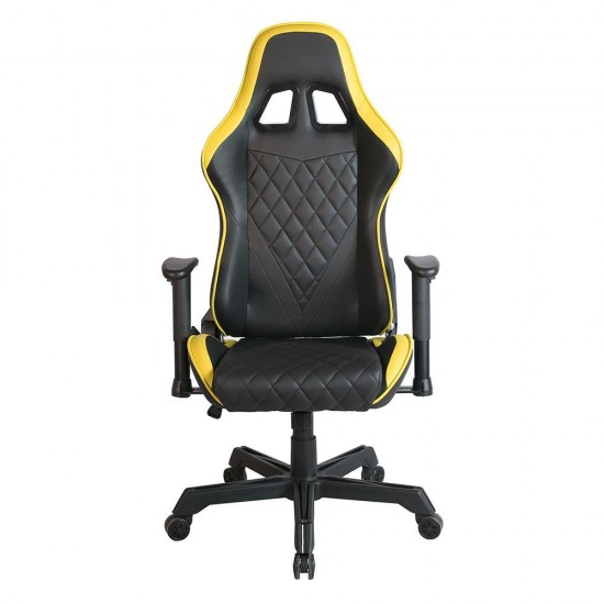 RANGER ΚΑΡΕΚΛΑ GAMING ΓΡΑΦΕΙΟΥ ΜΑΥΡΟ ΚΙΤΡΙΝΟ 52x74xH128/138cm