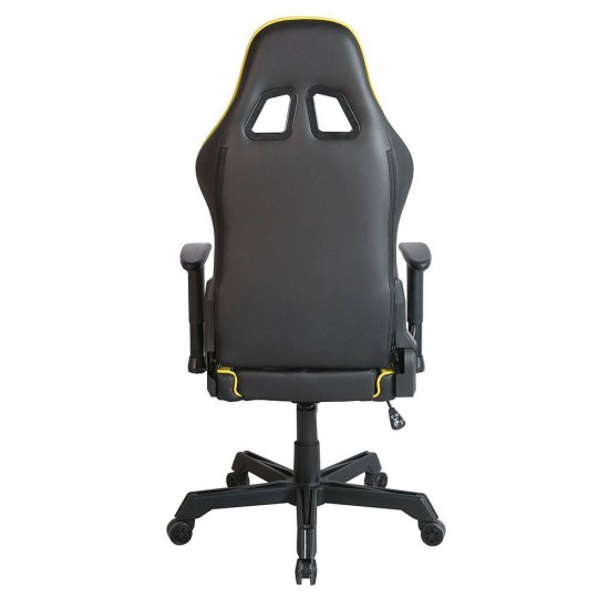 RANGER ΚΑΡΕΚΛΑ GAMING ΓΡΑΦΕΙΟΥ ΜΑΥΡΟ ΚΙΤΡΙΝΟ 52x74xH128/138cm