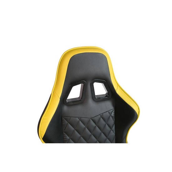 RANGER ΚΑΡΕΚΛΑ GAMING ΓΡΑΦΕΙΟΥ ΜΑΥΡΟ ΚΙΤΡΙΝΟ 52x74xH128/138cm