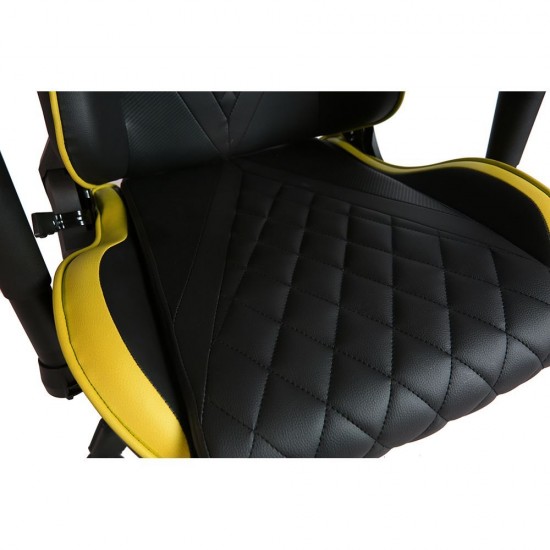 RANGER ΚΑΡΕΚΛΑ GAMING ΓΡΑΦΕΙΟΥ ΜΑΥΡΟ ΚΙΤΡΙΝΟ 52x74xH128/138cm