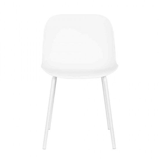 LIGNA ΚΑΡΕΚΛΑ ΛΕΥΚΟ 56,5x48xH79,5cm