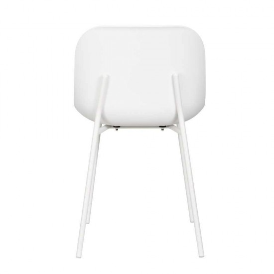 LIGNA ΚΑΡΕΚΛΑ ΛΕΥΚΟ 56,5x48xH79,5cm