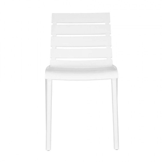 HORIZONTAL ΚΑΡΕΚΛΑ ΛΕΥΚΟ 51x54xH78cm