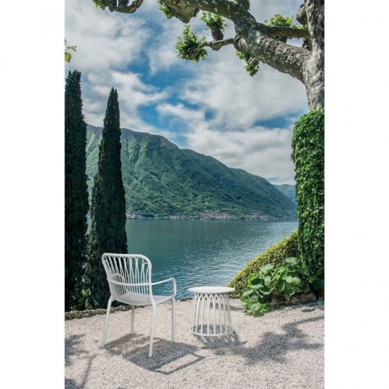 JAKARTA ΚΑΡΕΚΛΑ ΛΕΥΚΗ 61x65xH87cm