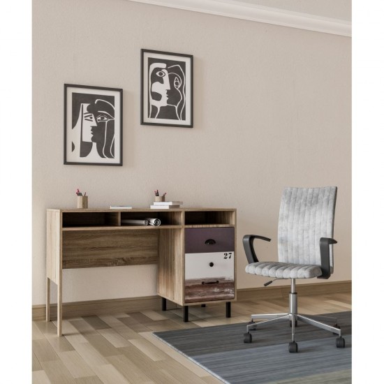 NUMBER ΓΡΑΦΕΙΟ SONOMA ΛΕΥΚΟ ΓΚΡΙ 120x48xH75cm NUMBER ΓΡΑΦΕΙΟ SONOMA ΛΕΥΚΟ ΓΚΡΙ 120x48xH75cm