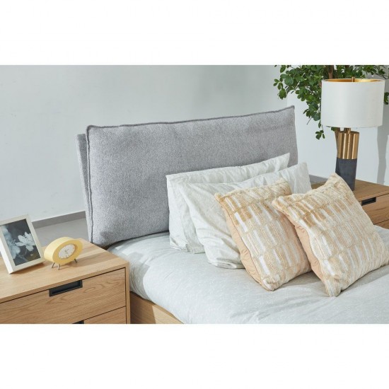 NEON ΚΡΕΒΑΤΙ (ΓΙΑ ΣΤΡΩΜΑ 120x200cm) ΓΚΡΙ ΦΥΣΙΚΟ 127x210x101cm