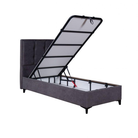 PIANO ΚΡΕΒΑΤΙ ΜΕ ΑΠΟΘΗΚΕΥΤΙΚΟ ΧΩΡΟ (ΓΙΑ ΣΤΡΩΜΑ 90x200cm) ΓΚΡΙ 07-780 207x97x115 PIANO ΚΡΕΒΑΤΙ ΜΕ ΑΠΟΘΗΚΕΥΤΙΚΟ ΧΩΡΟ (ΓΙΑ ΣΤΡΩΜΑ 90x200cm) ΓΚΡΙ 07-780 207x97x115