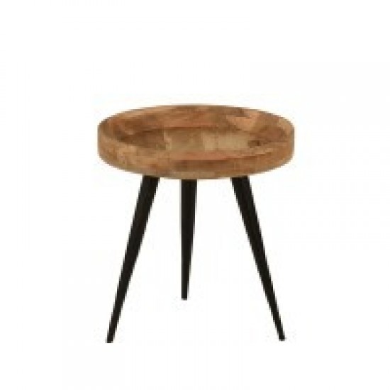 LAMA SIDE TABLE SET2 D60xH62cm-D40xH42cm