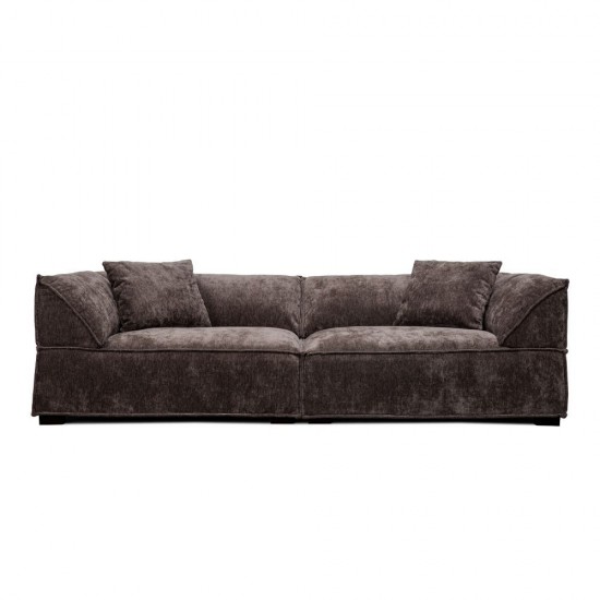 RULER ΚΑΝΑΠΕΣ 3ΘΕΣΙΟΣ COFFEE 243x102x68cm RULER ΚΑΝΑΠΕΣ 3ΘΕΣΙΟΣ COFFEE 243x102x68cm