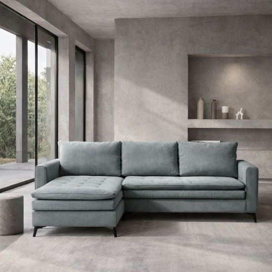 SCANDALO ΚΑΝΑΠΕΣ ΓΩΝΙΑ ΑΝΑΣΤΡΕΨΙΜΗ ΓΚΡΙ ASTI 13 265x188x99cm SCANDALO ΚΑΝΑΠΕΣ ΓΩΝΙΑ ΑΝΑΣΤΡΕΨΙΜΗ ΓΚΡΙ ASTI 13 265x188x99cm
