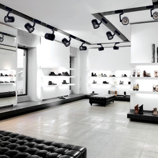 Μονό Σποτ με Ενσωματωμένο LED και Θερμό Φως σε Μαύρο Χρώμα 30W 3000K