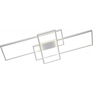 Μεταλλική Πλαφονιέρα Οροφής Ασημί