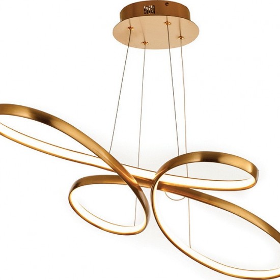 Κρεμαστό Φωτιστικό Μοντέρνο LED Χρυσό-ΧΡΥΣΟ-ΚΡΕΜΑΣΤΟ ΦΩΤΙΣΤΙΚΟ-LED-