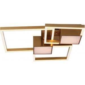 Μεταλλική Πλαφονιέρα Οροφής Χρυσή