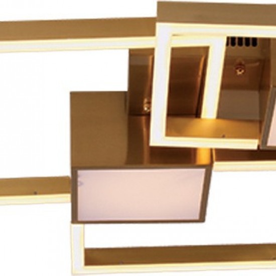 Μεταλλική Πλαφονιέρα Οροφής Χρυσή-ΧΡΥΣΗ-ΠΛΑΦΟΝΙΕΡΑ-ΦΩΤΙΣΤΙΚΟ ΟΡΟΦΗΣ-LED-