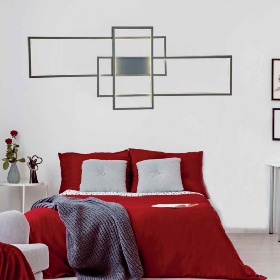 Μεταλλική Πλαφονιέρα Οροφής Ασημί-ΑΣΗΜΙ-ΦΩΤΙΣΤΙΚΟ ΟΡΟΦΗΣ-LED-