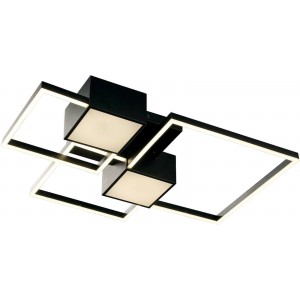 Μεταλλική Πλαφονιέρα Οροφής Μαύρη