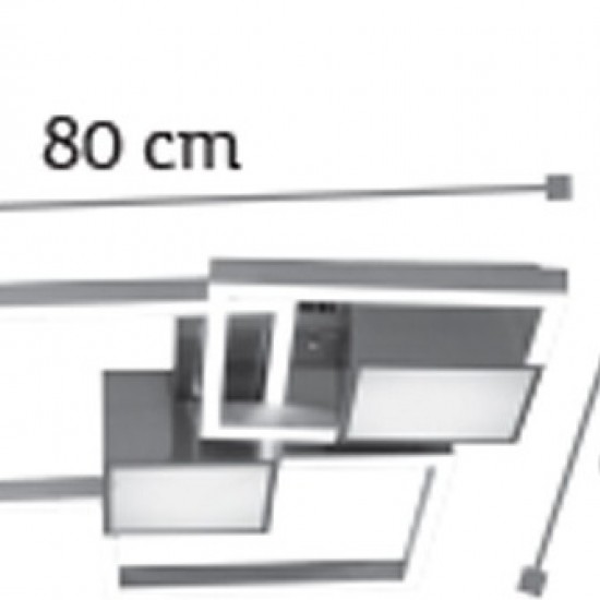 Μεταλλική Πλαφονιέρα Οροφής Ασημί-ΑΣΗΜΙ-ΠΛΑΦΟΝΙΕΡΑ-ΦΩΤΙΣΤΙΚΟ ΟΡΟΦΗΣ-LED-