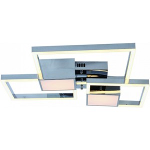 Μεταλλική Πλαφονιέρα Οροφής Ασημί