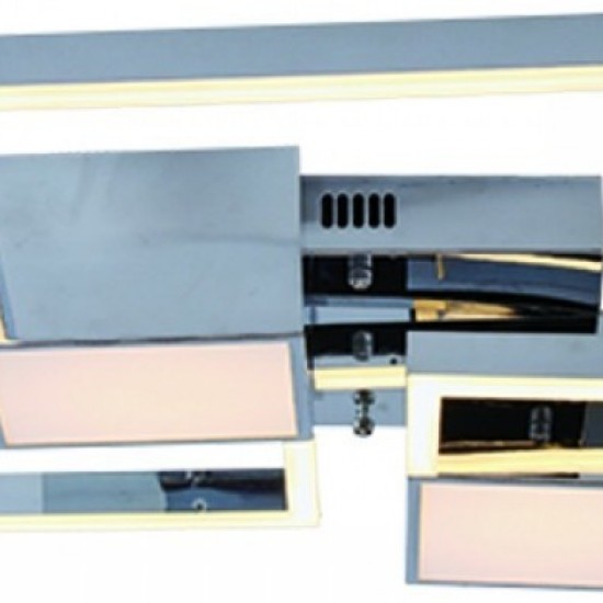 Μεταλλική Πλαφονιέρα Οροφής Ασημί-ΑΣΗΜΙ-ΠΛΑΦΟΝΙΕΡΑ-ΦΩΤΙΣΤΙΚΟ ΟΡΟΦΗΣ-LED-