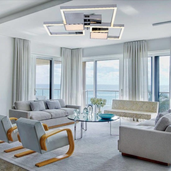 Μεταλλική Πλαφονιέρα Οροφής Ασημί-ΑΣΗΜΙ-ΠΛΑΦΟΝΙΕΡΑ-ΦΩΤΙΣΤΙΚΟ ΟΡΟΦΗΣ-LED-