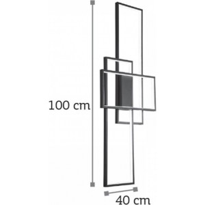 Μεταλλική Πλαφονιέρα Οροφής Μαύρη