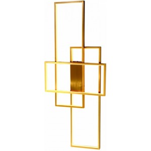 Μεταλλική Πλαφονιέρα Οροφής Χρυσή Ματ