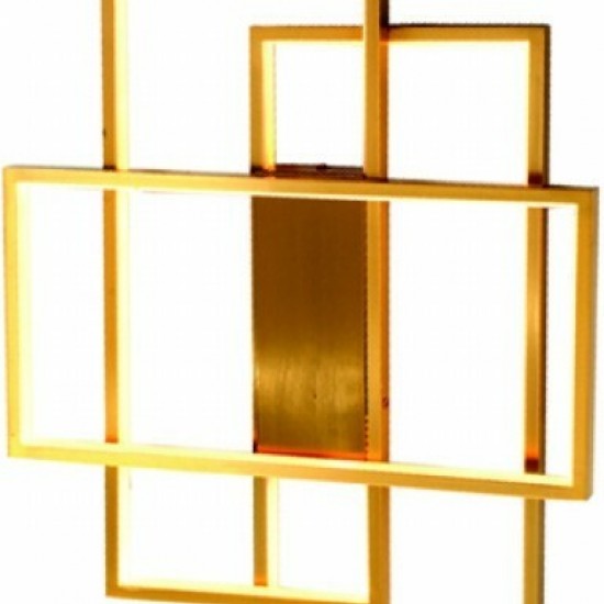 Μεταλλική Πλαφονιέρα Οροφής Χρυσή Ματ-ΠΛΑΦΟΝΙΕΡΑ ΟΡΟΦΗΣ-ΧΡΥΣΗ-LED-