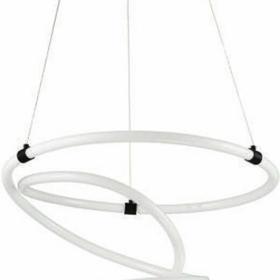 Κρεμαστό Φωτιστικό Μοντέρνο LED 40W 3000K Λευκό-ΚΡΕΜΑΣΤΟ ΦΩΤΙΣΤΙΚΟ-ΜΑΥΡΟ-LED-