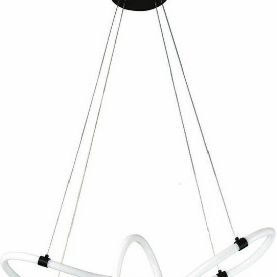 Κρεμαστό Φωτιστικό Μοντέρνο LED 25W 3000K-ΚΡΕΜΑΣΤΟ ΦΩΤΙΣΤΙΚΟ-ΜΑΥΡΟ-LED-