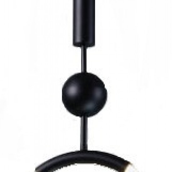 Κρεμαστό Φωτιστικό Μοντέρνο LED Μαύρο-ΚΡΕΜΑΣΤΟ ΜΟΝΟΦΩΤΟ-ΦΩΤΙΣΤΙΚΟ-ΜΑΥΡΟ-LED-