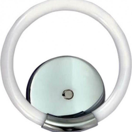 Φωτιστικό Τοίχου Ασημί LED-ΑΠΛΙΚΑ-ΑΣΗΜΙ-LED-