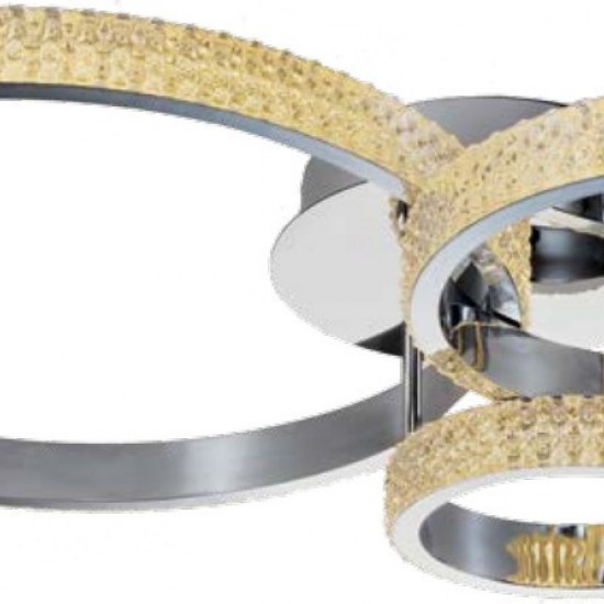 Μεταλλική Πλαφονιέρα Οροφής Ασημί-ΦΩΤΙΣΤΙΚΟ-ΟΡΟΦΗΣ-ΑΣΗΜΙ-LED-